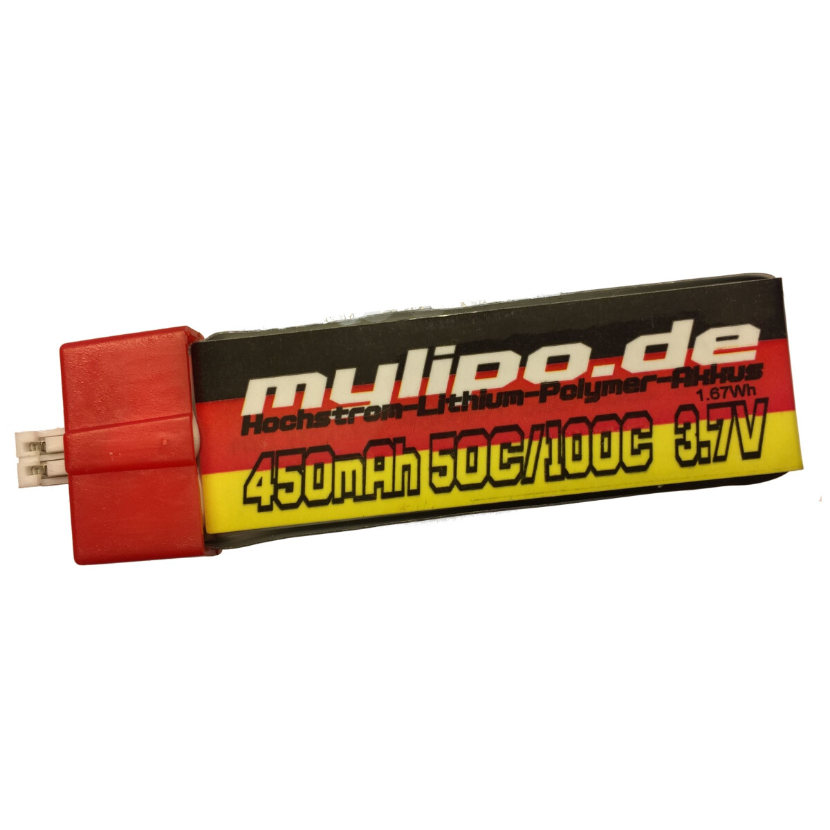 Mylipo Lipo Akku 450mAh 3,7V 50C/100C FPV Nano QX2...