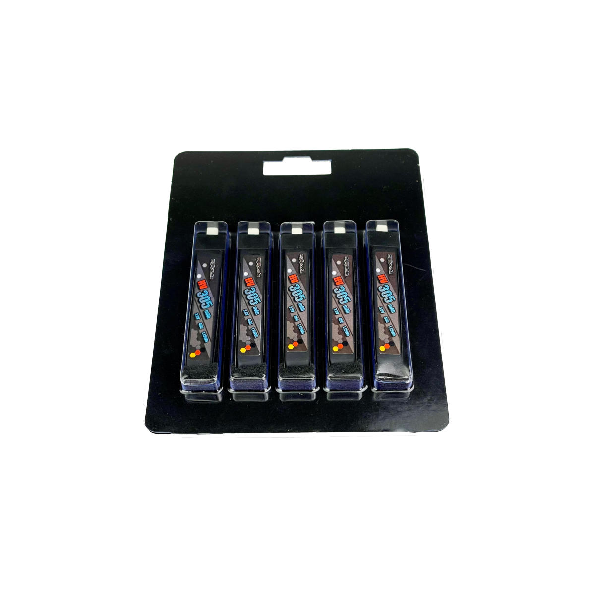 5X Lipo Battery 305mAh HV 3.8V 40/80C BT2 Plug in Blister