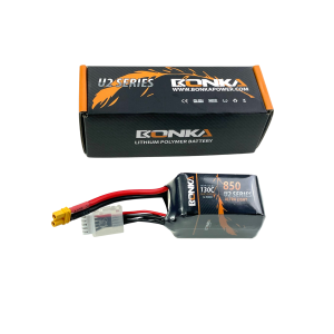 Lipo Batterie 850mAh 14,8V 4S 130C FPV  XT30